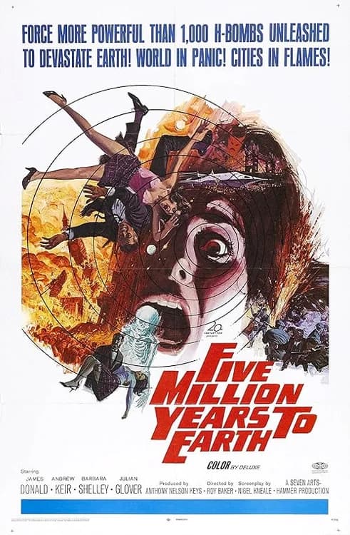 Five Million Years to Earth film posteri